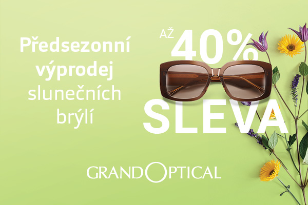 předsezonní výprodej slunečních brýlí v grandoptical!
