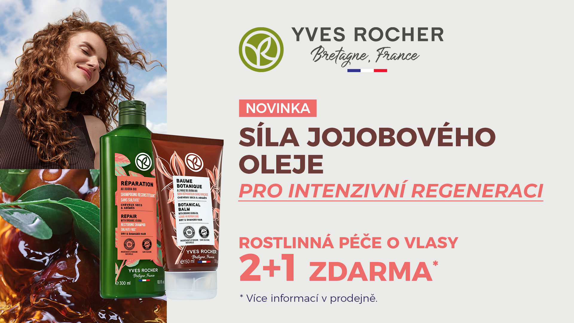 nová řada péče o vlasy od rostlinné kosmetiky yves rocher