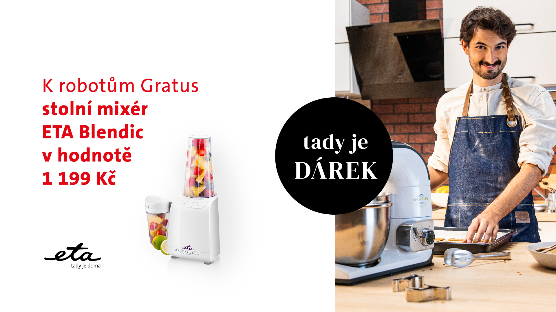 Kuchyňský robot Gratus + DÁREK stolní smoothie mixér Blendic