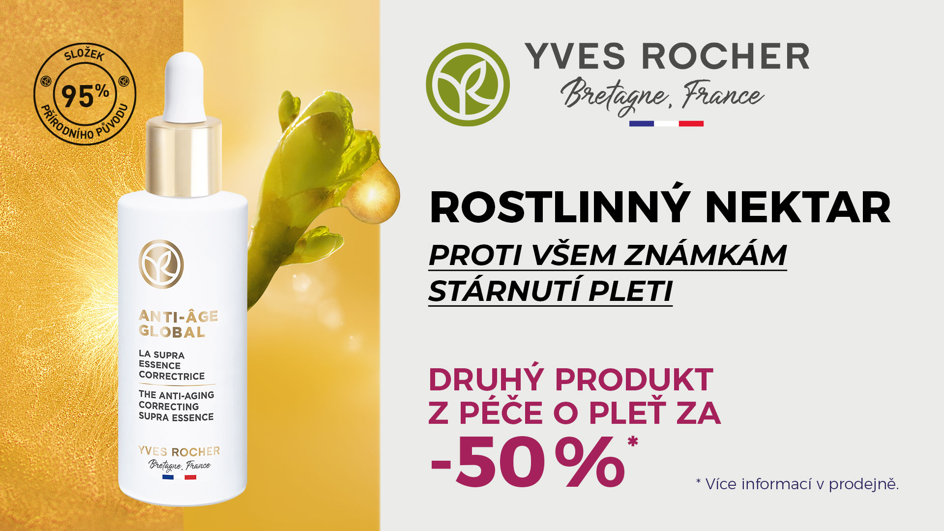 Rostlinný nektar proti všem známkám stárnutí pleti