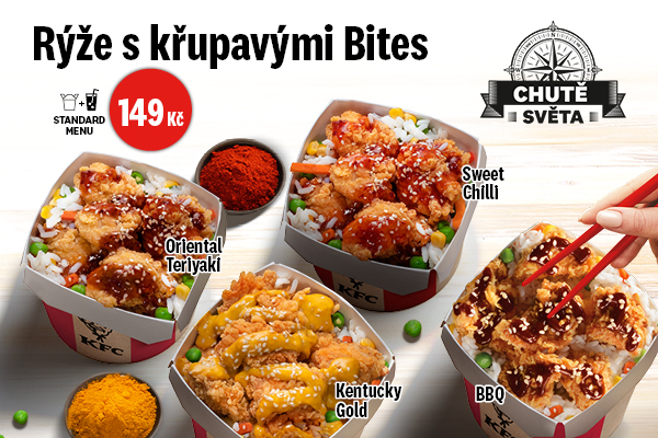 rýže s křupavými bites