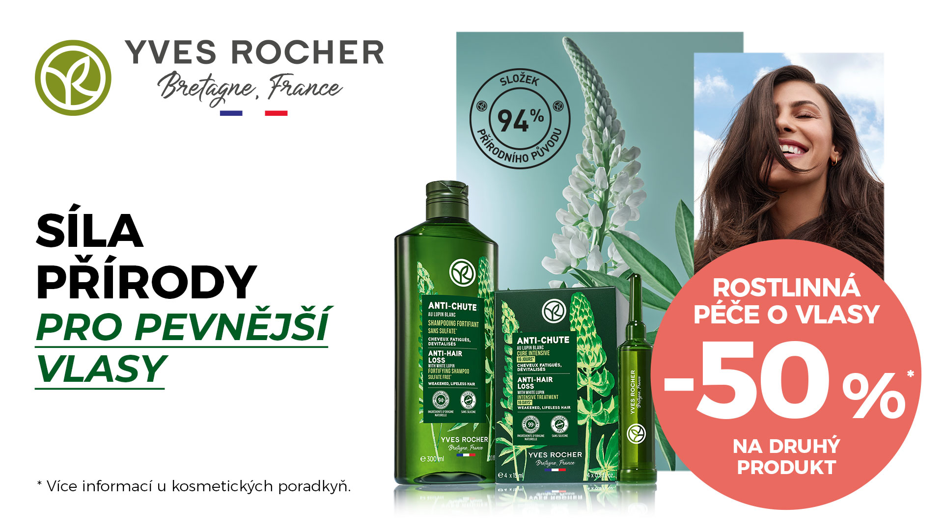 péče o vlasy od rostlinné kosmetiky yves rocher
