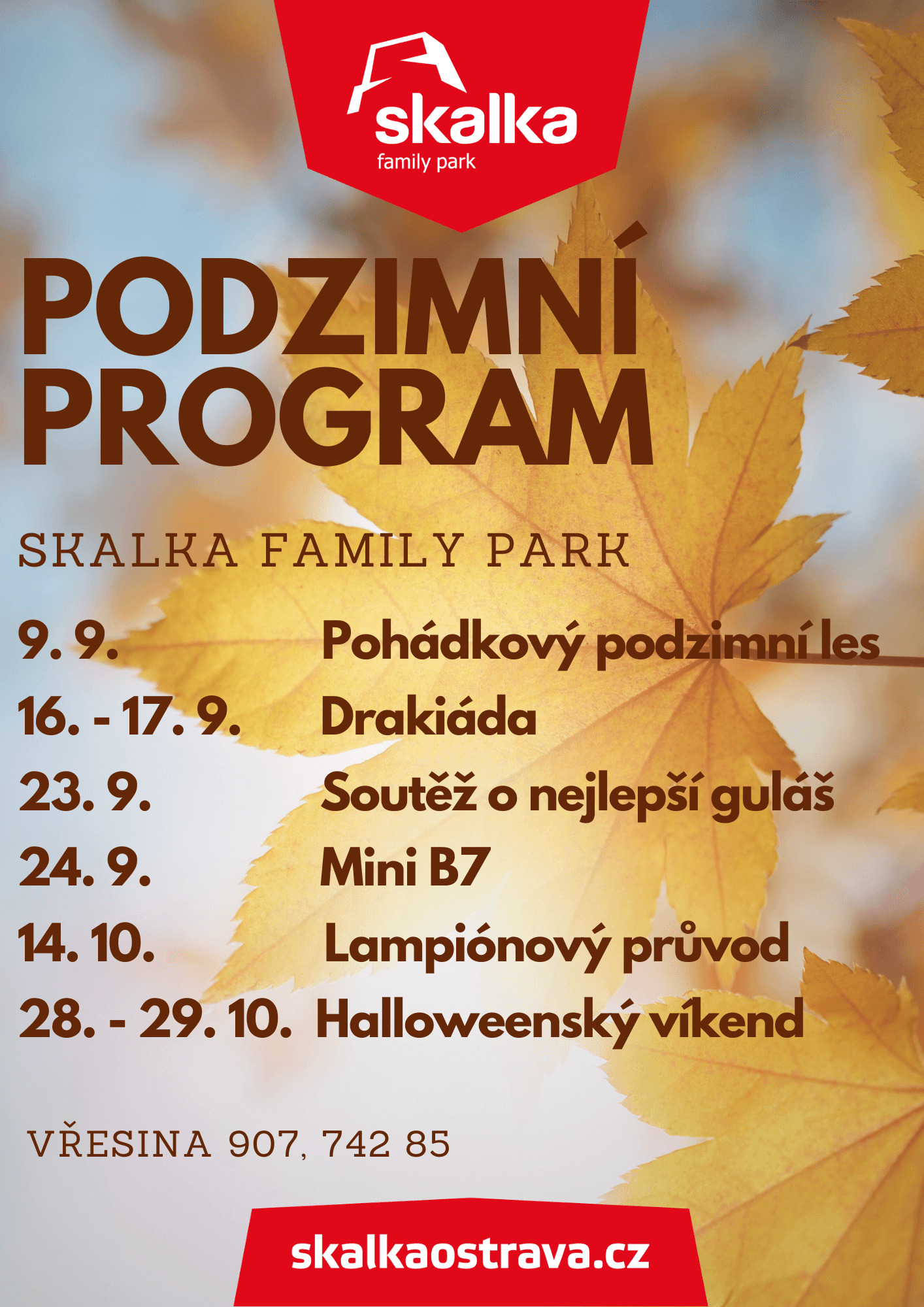 skalka family park: podzimnÍ program