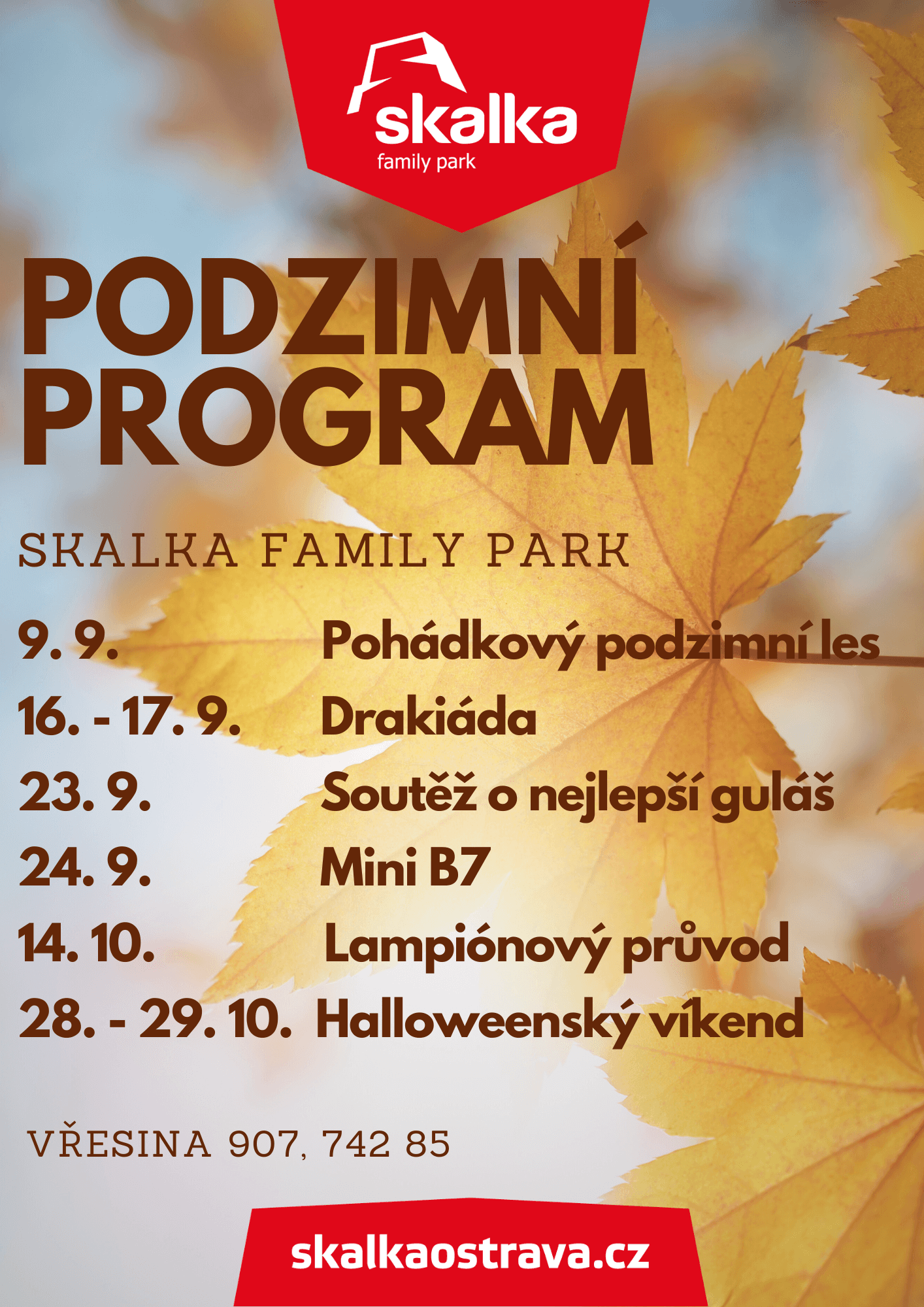 SKALKA FAMILY PARK: PODZIMNÍ PROGRAM