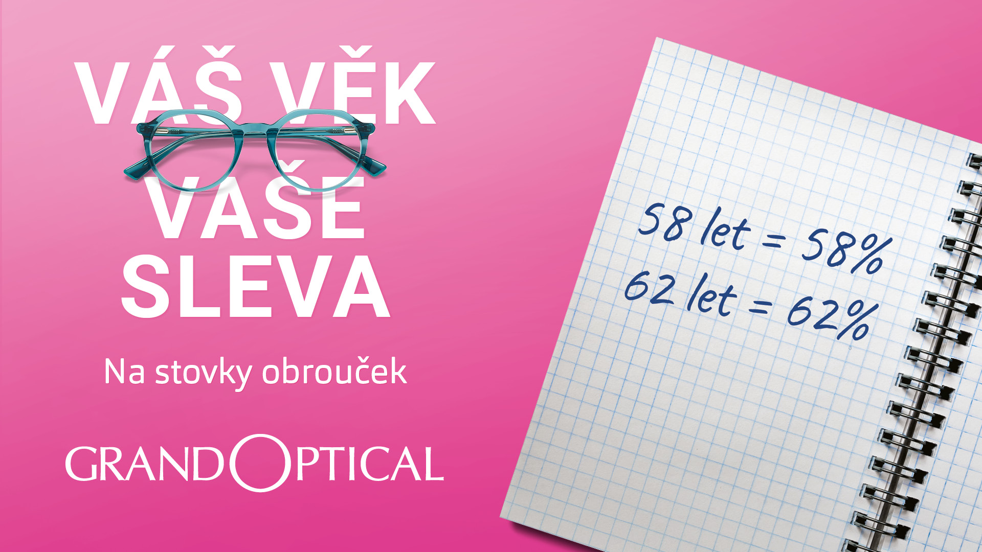 Sleva podle věku v GrandOptical!