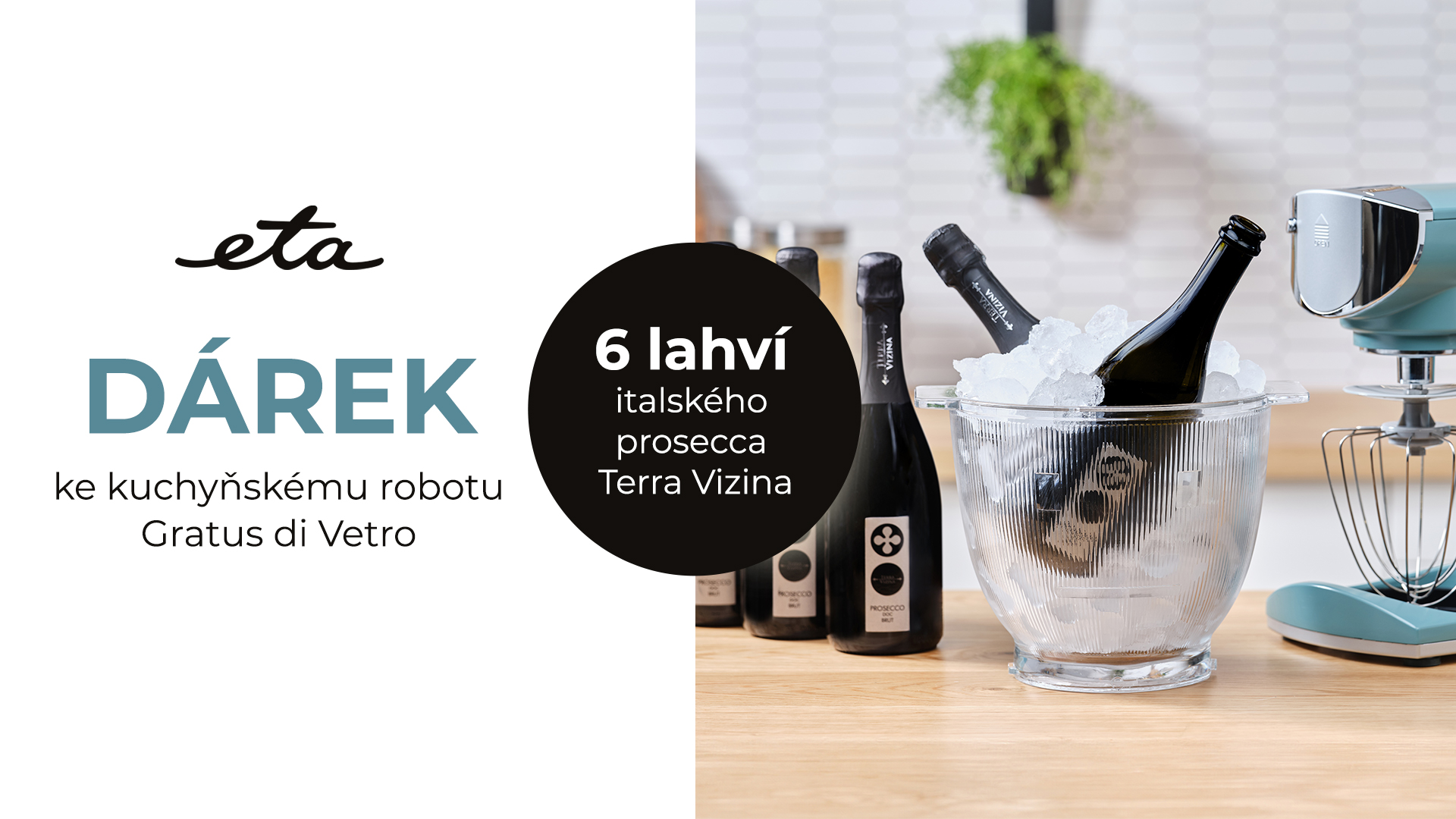 Luxusní dárek ke kuchyňskému robotu ETA Gratus di Vetro