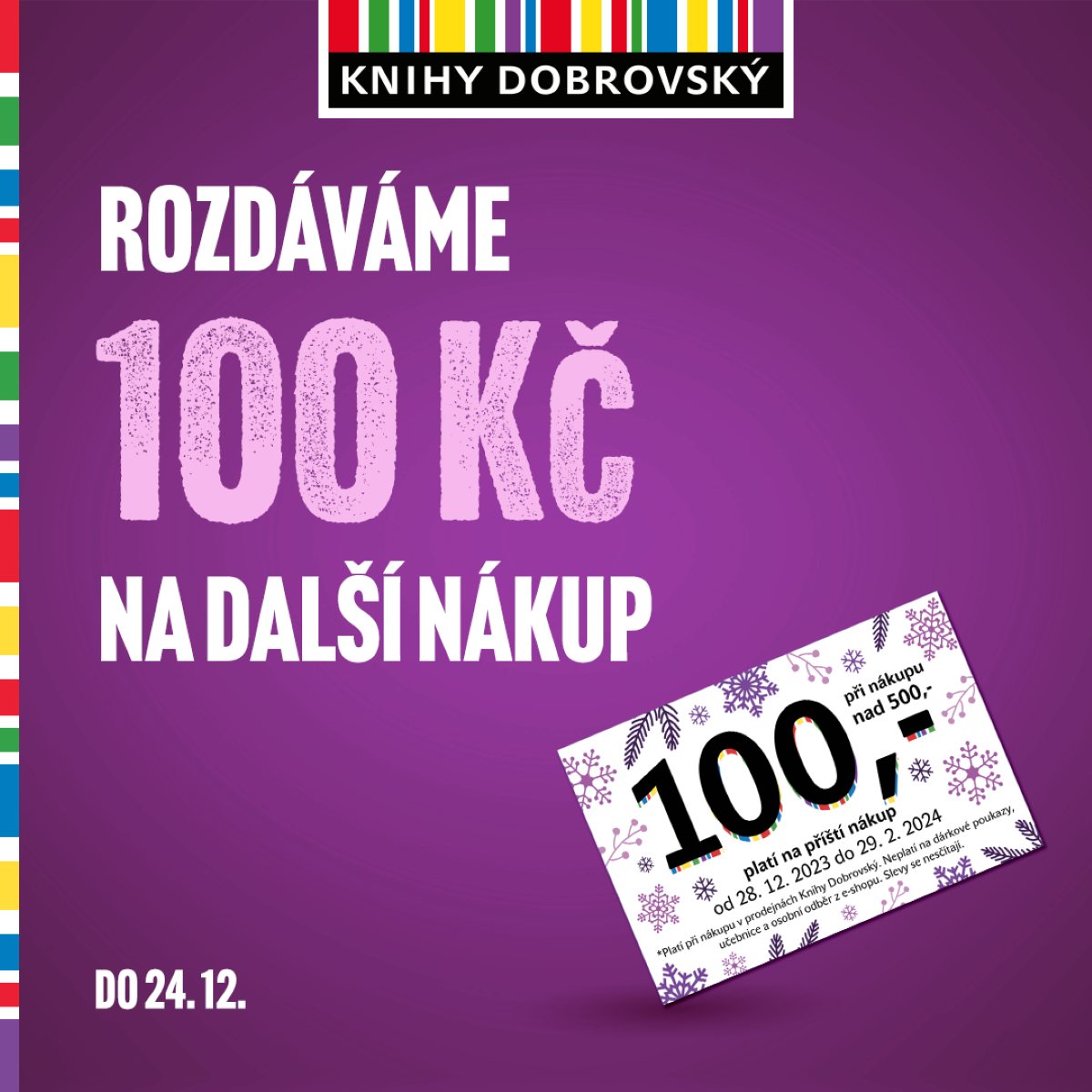 100 Kč na další nákup