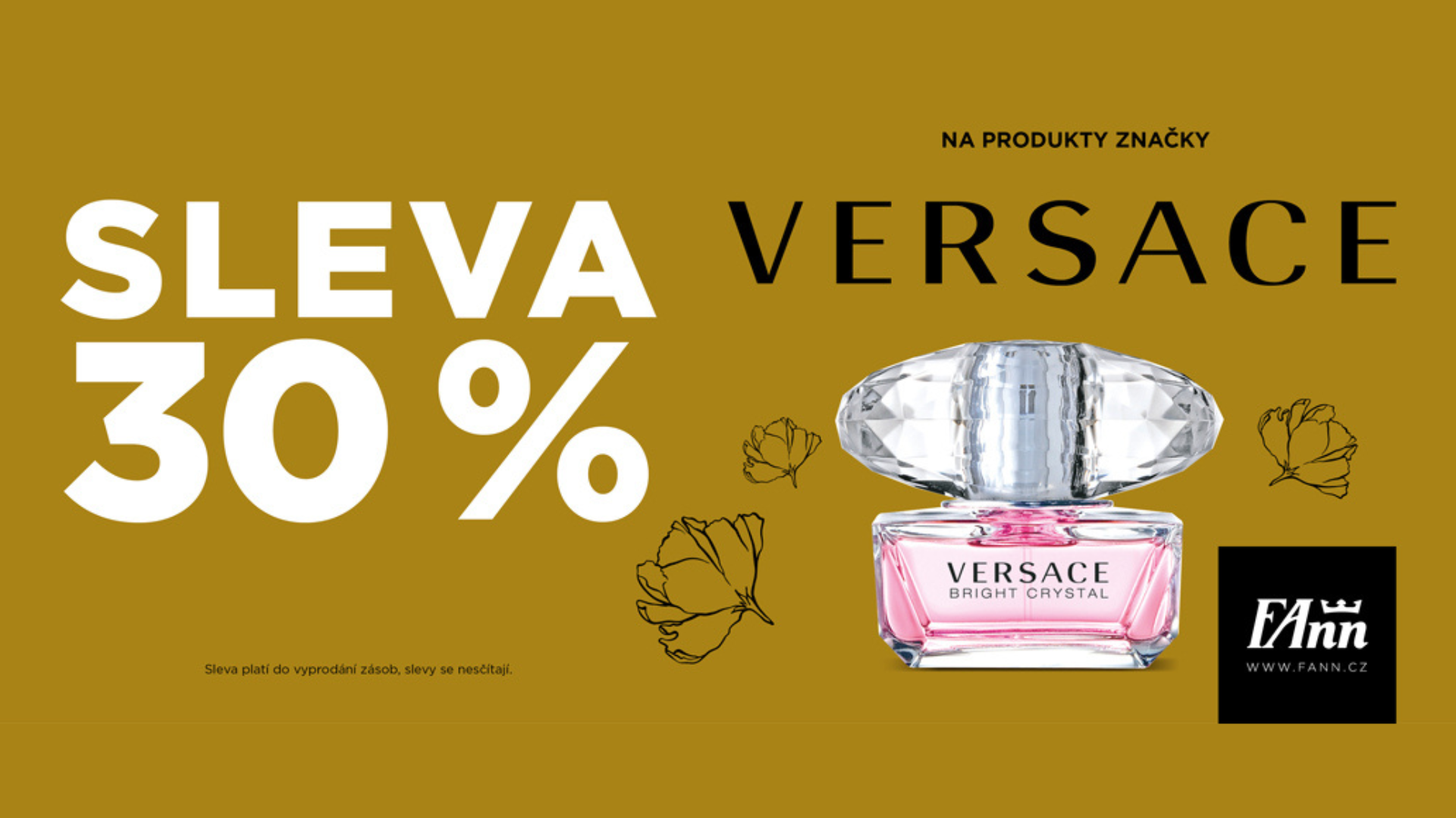 30% sleva na značku versace