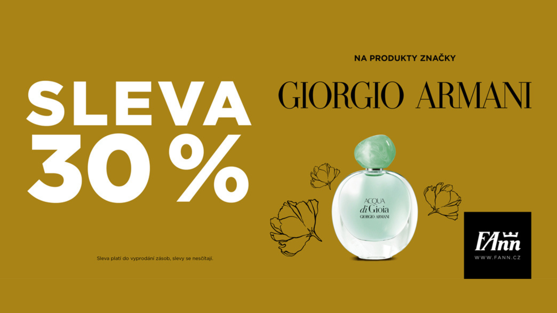 30% sleva na značku GIORGIO ARMANI