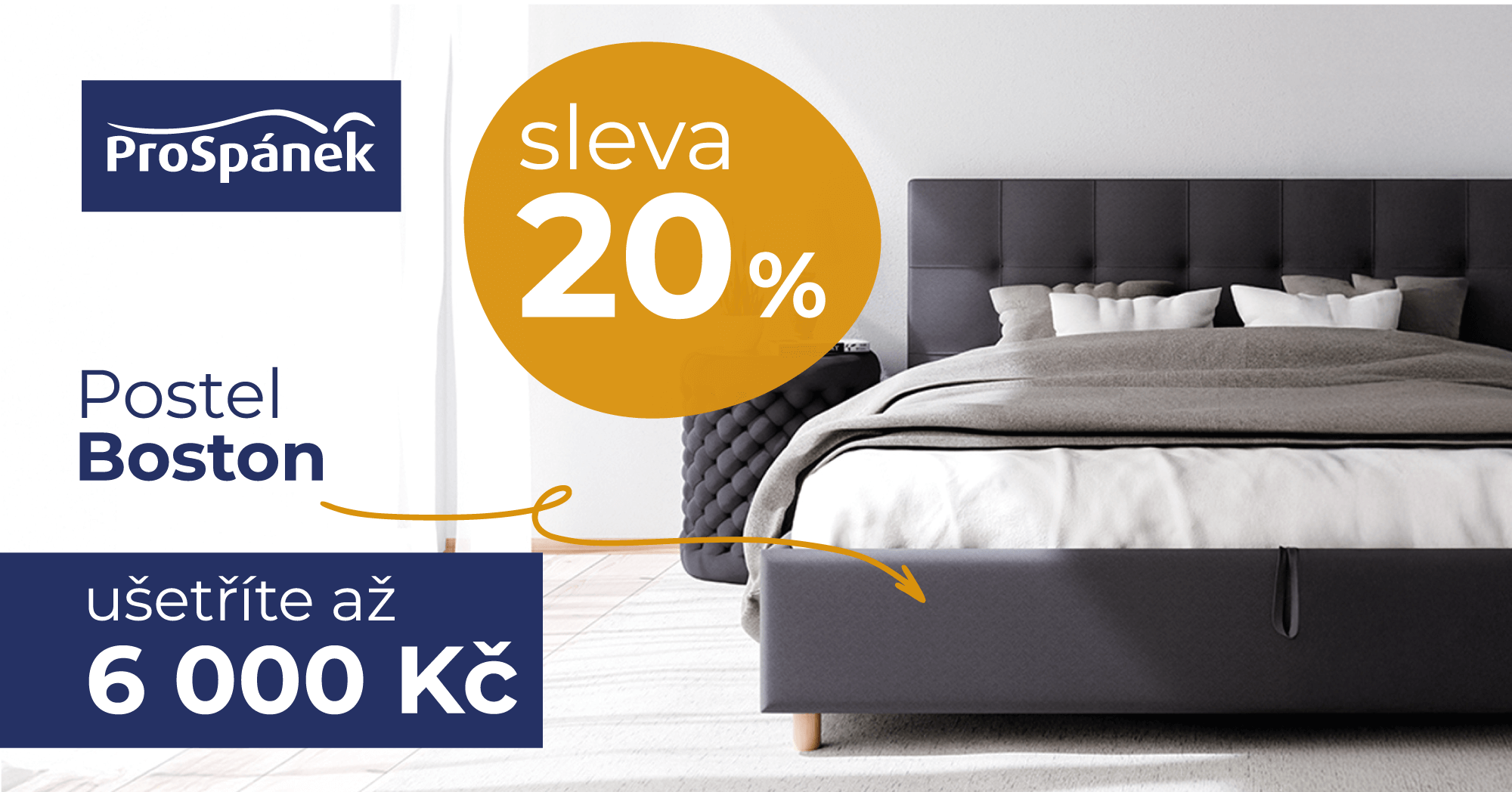postel boston sleva 20 %