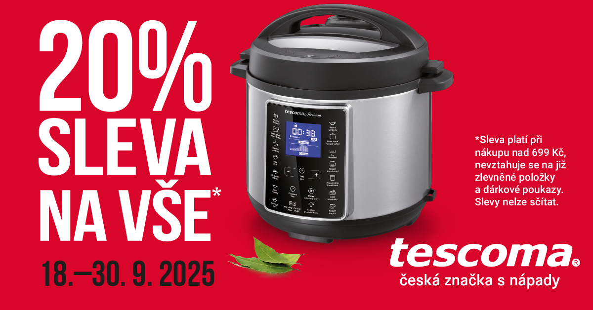 20 % sleva na vše