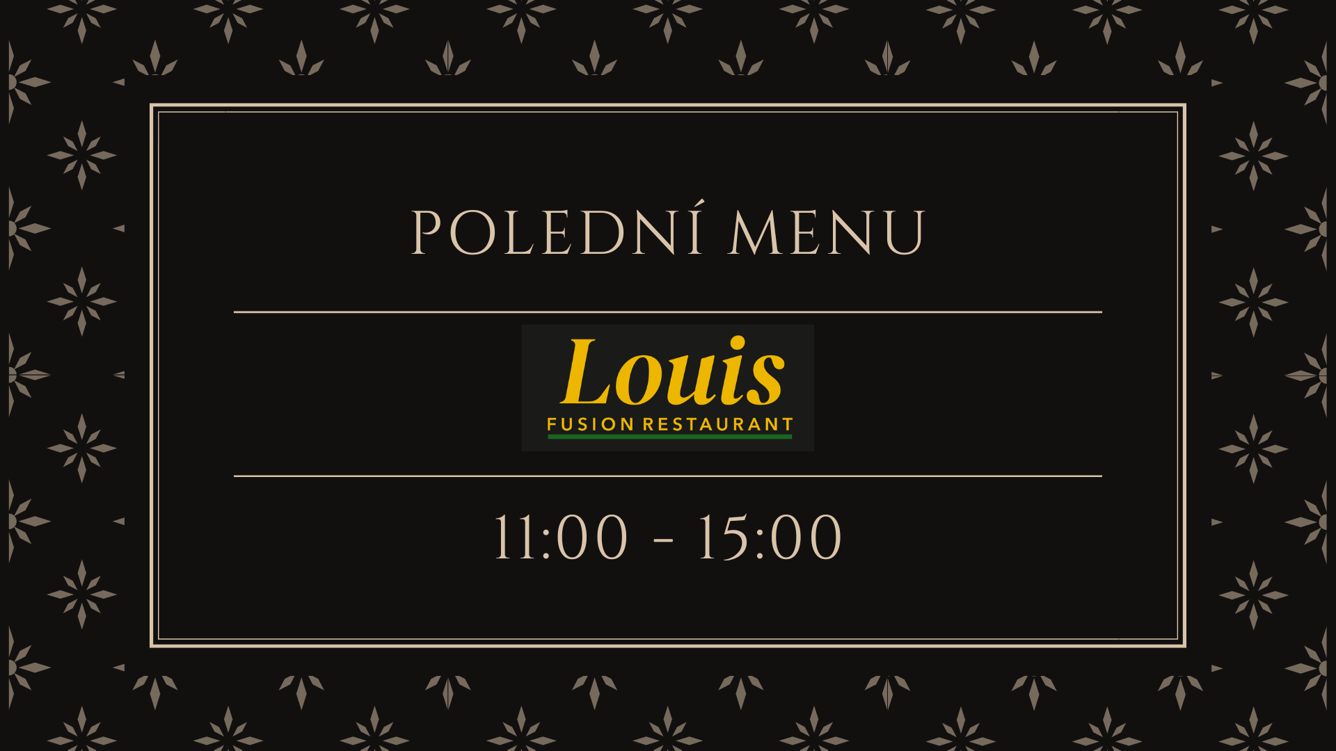 polední menu louis fusion restaurant