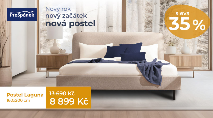 Sleva 35 % na postel