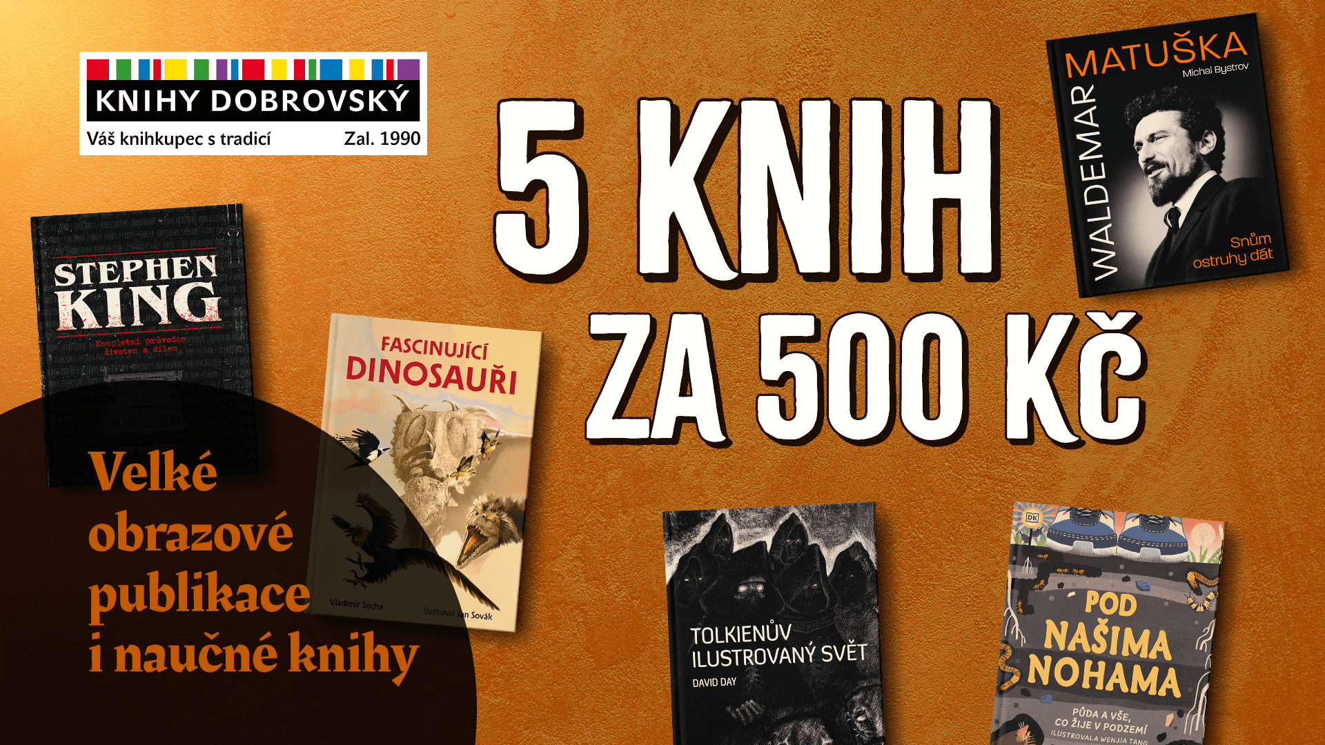 5 knih za 500 kč