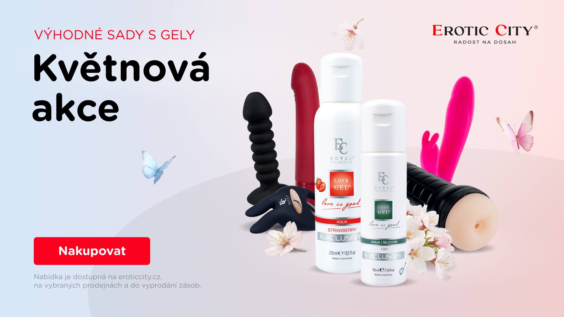 květen – čas lásky a vášně – zvýhodněné sady s lubrikanty