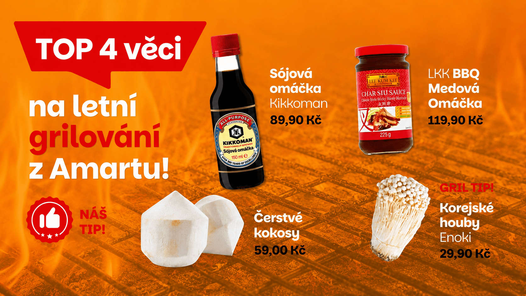 top 4 věci na letní grilování