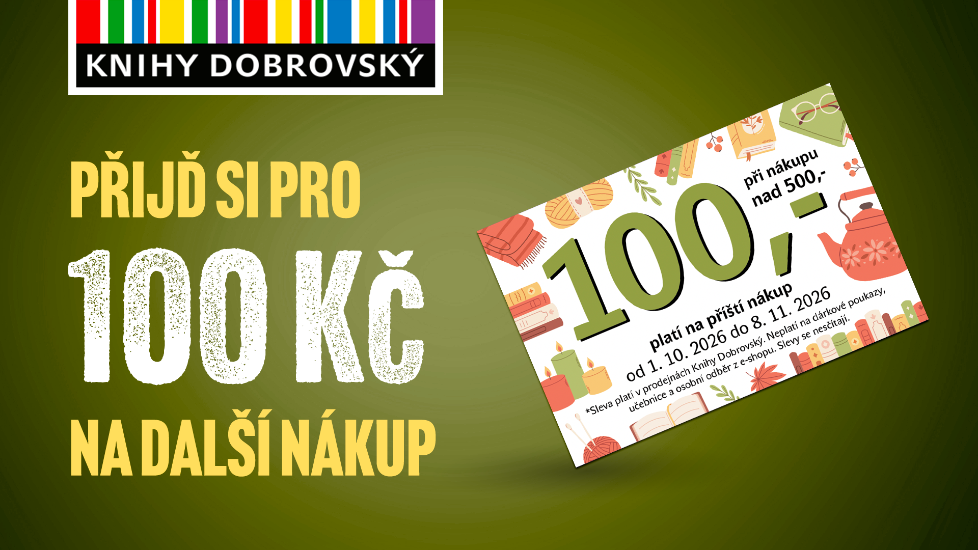 100 kč na další nákup